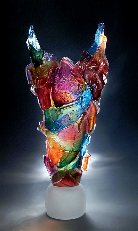 Colored Glass Sculptures 